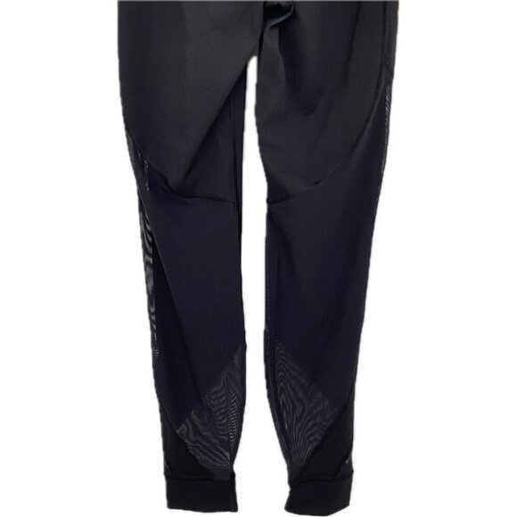 Lululemon Black Mesh Leggings Ankle Cuff Size 6  Preowned B2 - Picture 11 of 11